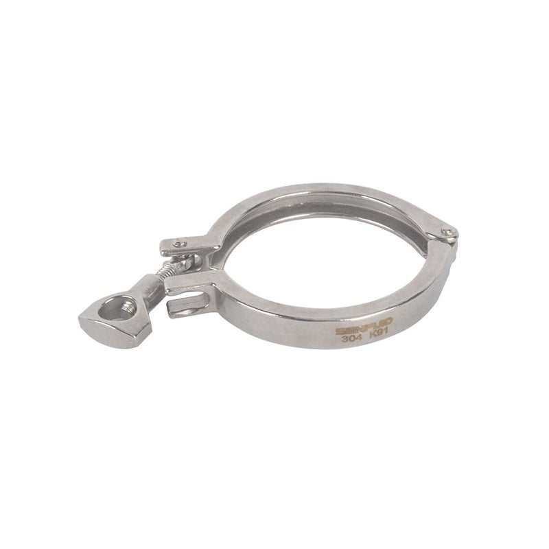 SENFUID 3"" Sanitary Tri Clamp 304 Stainless Steel Clover Heavy Duty Pack of 1 - Image 2